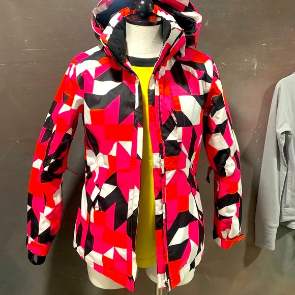 Trilogy Powder Room Ski Jacket 20,000mm abstract Print Size XS Snowboarding - Picture 16 of 16